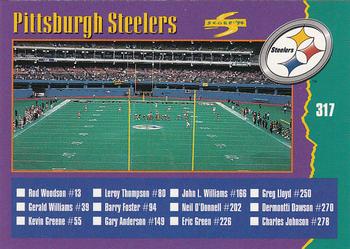 Pittsburgh Steelers / San Francisco 49ers 1994 Score NFL Checklist #317